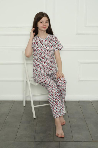 Kız Çocuk Penye Pijama Takım 20409 - 3