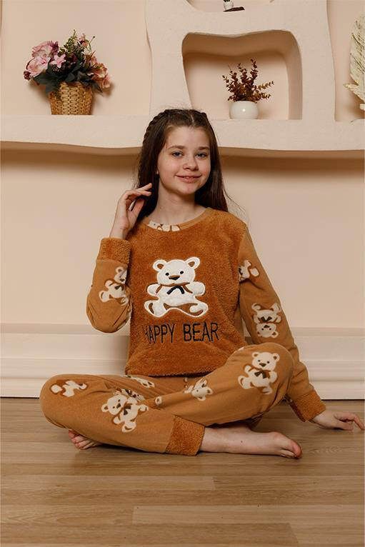 Kız Çocuk WelSoft Polar Pijama Takımı 20522 - 1