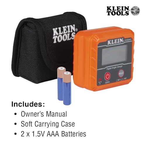 Klein Tools 935DAG Dijital Elektronik Su Terazisi ve Açı Ölçer, 0 - 90 ve 0 - 180 Derece Aralığında Ölçüm Yapar, Açıları Ölçer ve Ayarlar - 4