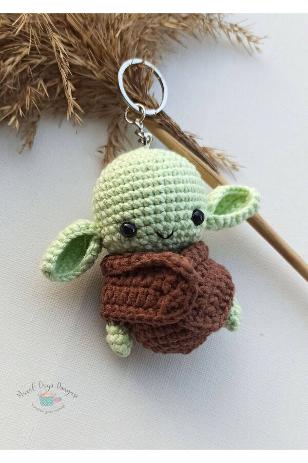 Ключница Yoda - Ручная работа Amigurumi вязаная ключница милые и оригинальные дизайны - 9