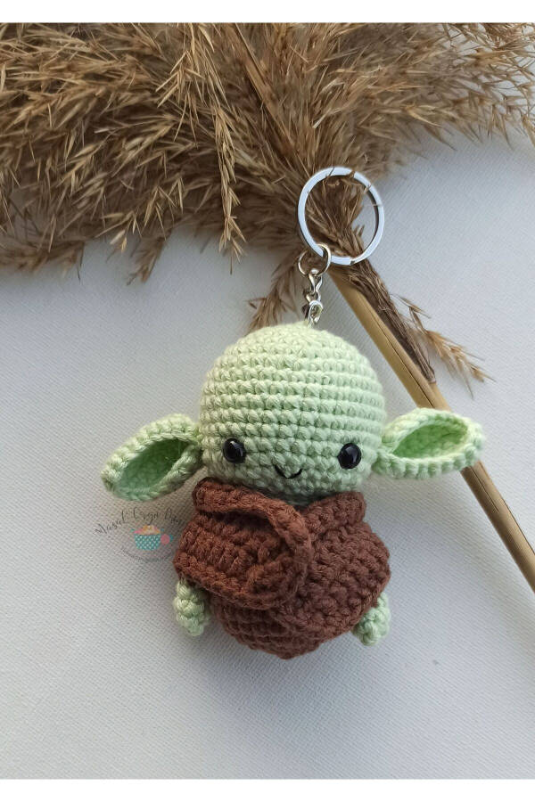 Ключница Yoda - Ручная работа Amigurumi вязаная ключница милые и оригинальные дизайны - 10