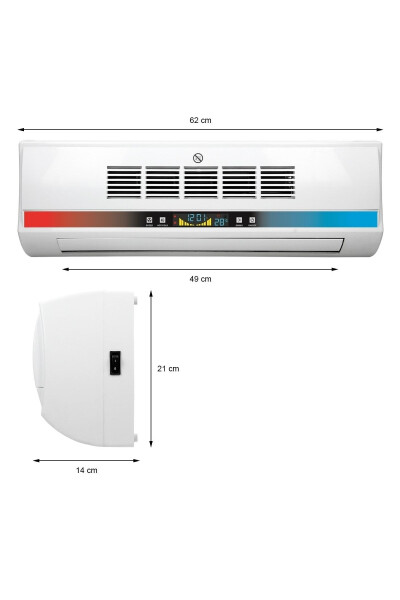 KM-1717-HC Wall Mounted Fan Heater and Ventilator - 9