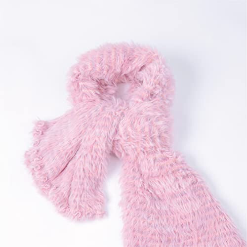 KM CHOICE ONE Scarf: Faux Fur Infinity Scarfs or Shawl Wraps for Women Winter Warm, Soft & Fluffy Scarf in Gift Box - 2