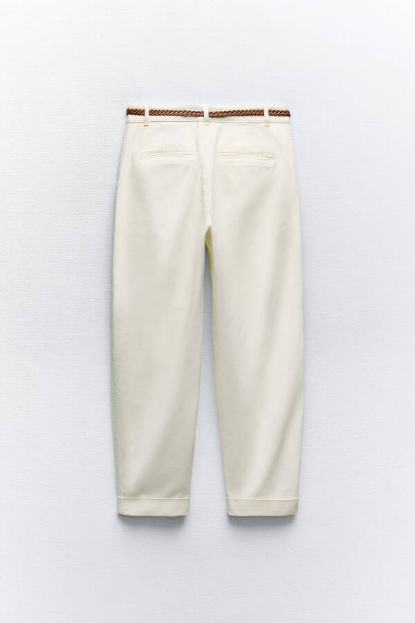 Knit Belt Chino Pants - Ecru - 11