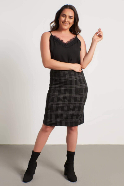 Knit Pencil Skirt - 1