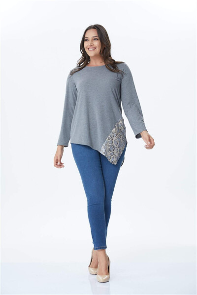 Knit Tunic with Slit Detail - 1