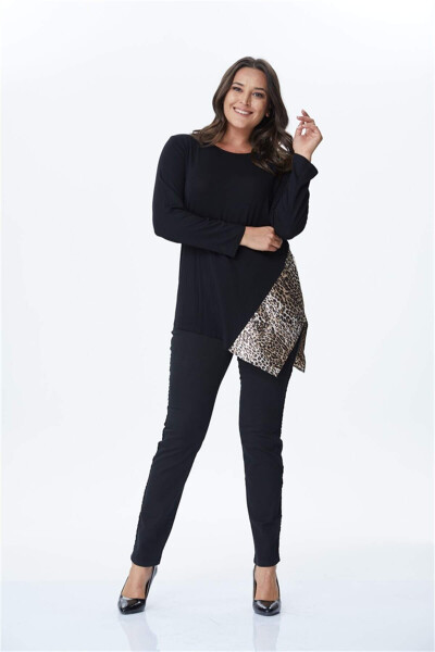 Knit Tunic with Slit Detail - 1