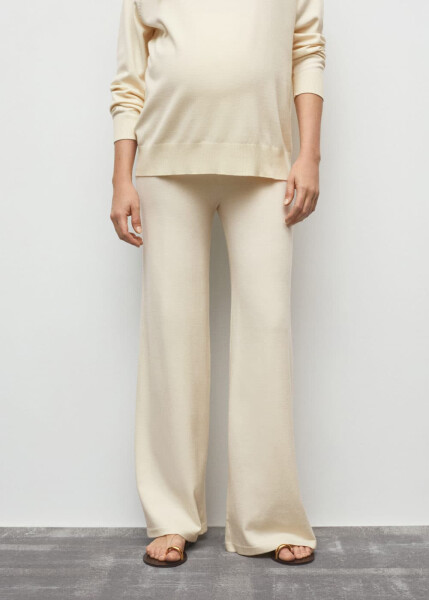 Knit Wide Leg Pants - 3