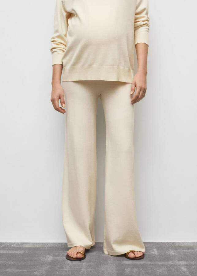 Knit Wide Leg Pants - 3