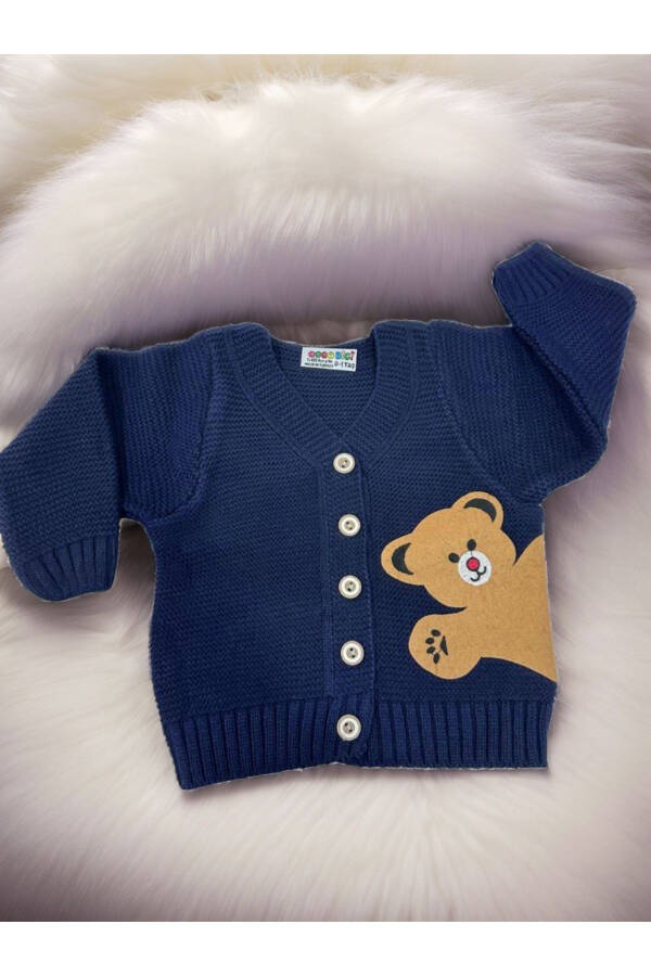 Knitted Baby Bear Buttoned Cardigan - Unisex for Boy and Girl - 1