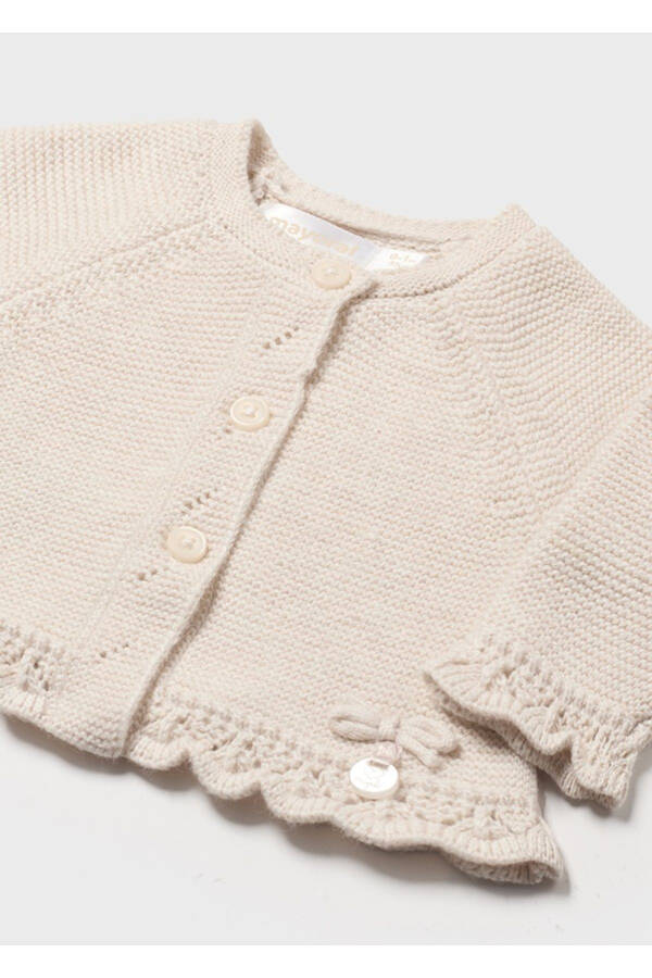 Knitted Long Cardigan for Baby Girl MOL230 - 3