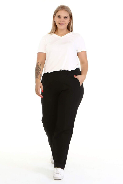 Knitted Waistband Pocket Trousers - 3