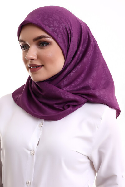 Kofra Patterned Headscarf - Lilac - 1