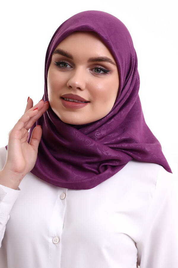 Kofra Patterned Headscarf - Lilac - 2