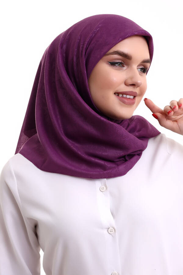 Kofra Patterned Headscarf - Lilac - 4