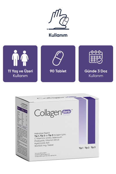 Kolajen, Probiyotik & Multivitamin 1500mg X 90 Tablet - 10