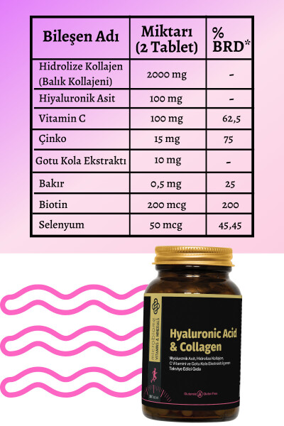 Kollajen Kompleksi & Hyaluronik Asit + 5000 mcg Biyotin - 4