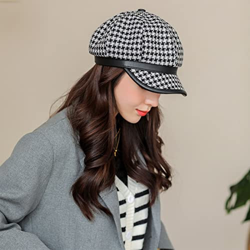 KORIXINE Womens Newsboy Cap French Fashion Hats Summer Cabbie Baker Boy Hat for Fall Beret Cap - 3