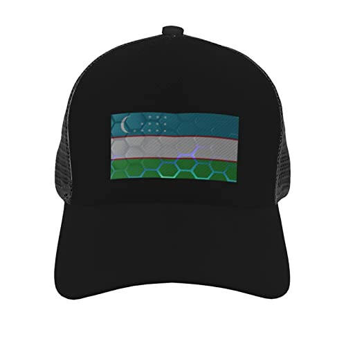 KOSPOGO Flag of Uzbekistan Baseball Cap for Men Women Breathable Mesh Back Baseball Caps Adjustable Casual Outdoor Hat Trucker Hats Dad Cap - 2