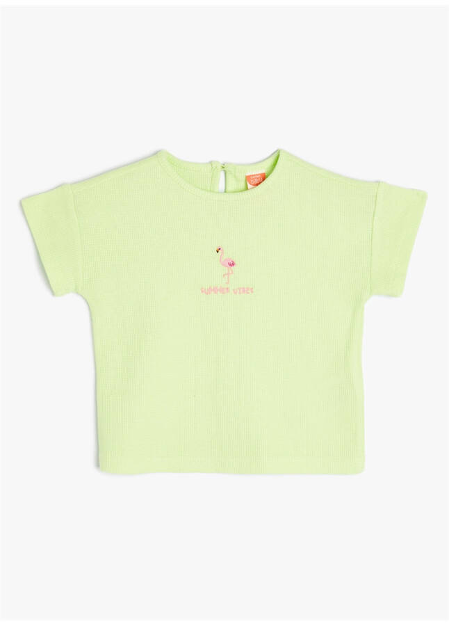 Koton Green Baby Girl T-Shirt 4SMG10129AK - 4