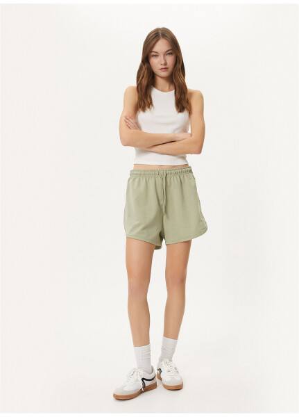 Koton High Waist Relaxed Mint Women's Shorts - 7