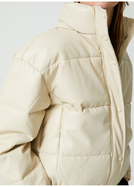 Koton Light Beige Women's Coat 4WAK20056EW - 29