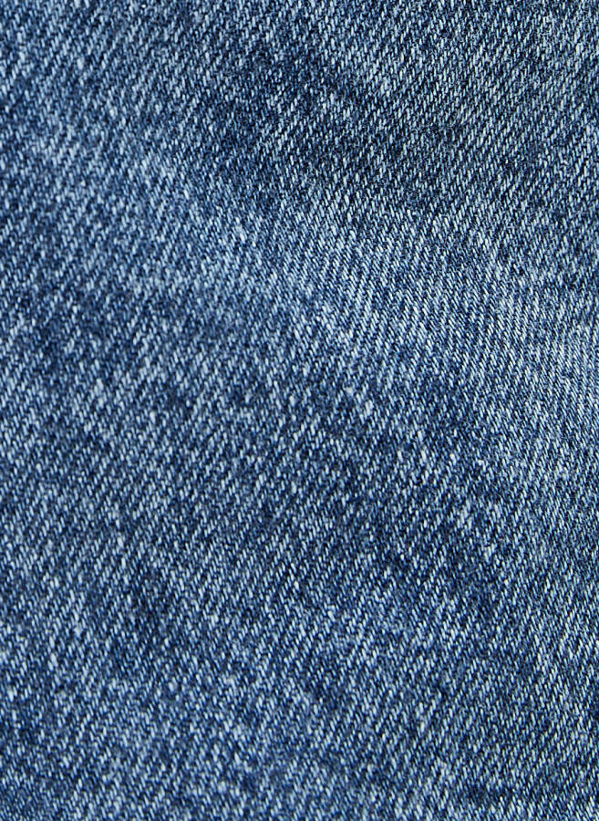 Koton Normal Bel Boru Paça Dar Koyu İndigo Kadın Denim Pantolon 4WAL40004MD - 6