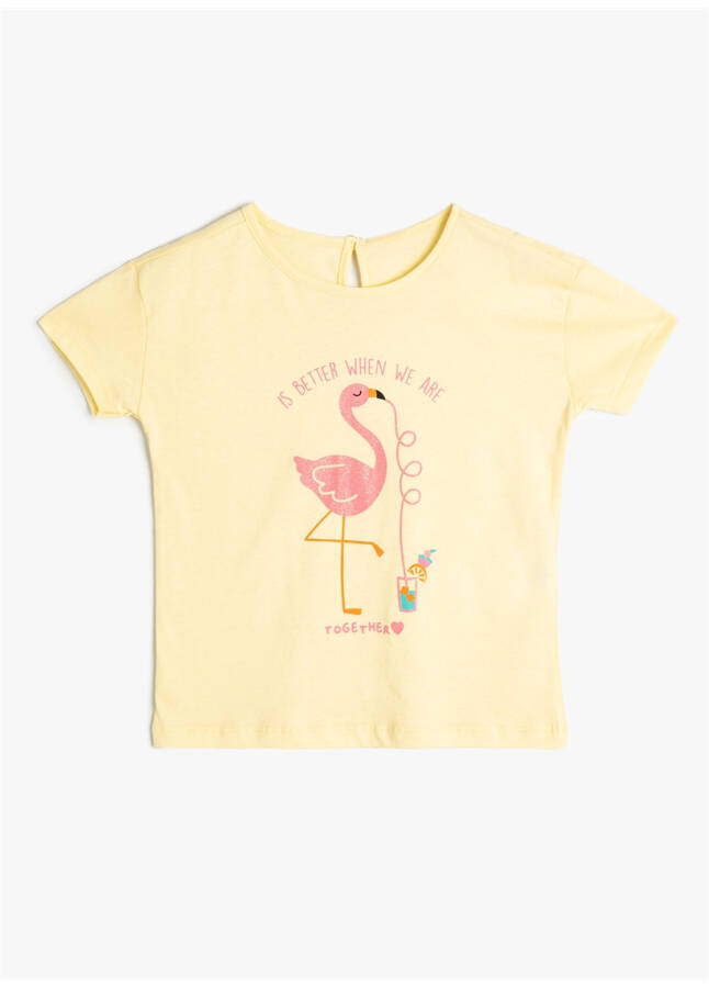 Koton Yellow Baby Girl T-Shirt 4SMG10109AK - 4