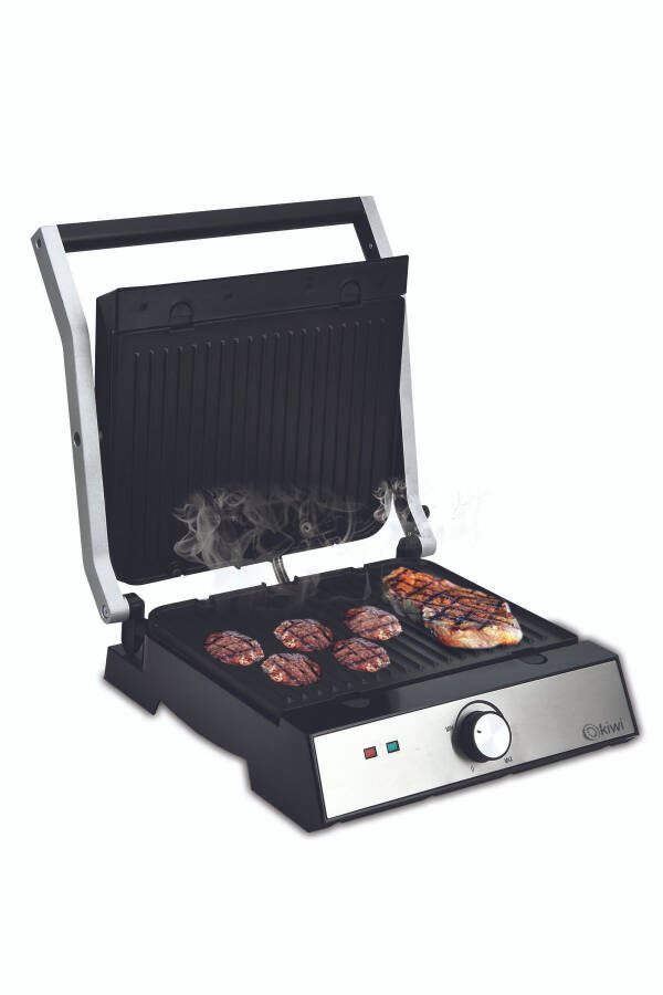 Ksm-2447 Inox Çıkarılabilir Plakalı Izgara Ve Tost Makinesi, Paslanmaz Çelik, Grill - 3