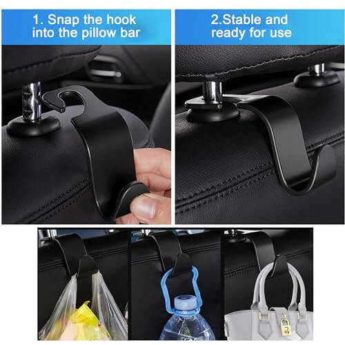 KUKEO Car Seat Gap Filler Organizer, Car Seat Organizer Front Seat and Seat Gap Organizer, Car Seat Organizer Adjustable Car Accessories for Phones, Glasses, Keys, Cards (Beige, 2 Pack) - 7