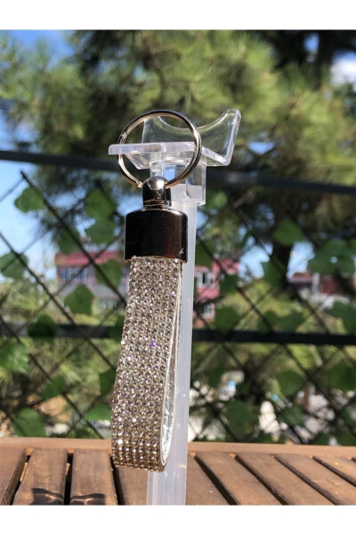 Kumush Swarovski toshli kalit tashuvchi - 1