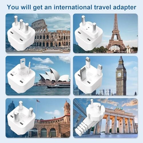 KWK Voltage Converter Us to Europe and Power Converter Combo, 2300w 220v to 110v Universal Travel Adapter, Travel Converter for Hair Dryer, 4 Plug Powe Adapter, Step Down Converter for UK Italy,â€¦ - 5