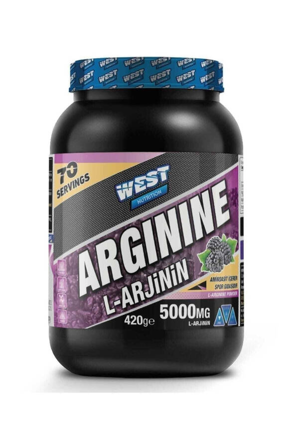 L-arginin (Arginin) 420 Gr 70 taom BlackBerry xushbo'y bilan - 2