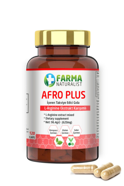 L-arginin Ginseng Karışımlı Afro Plus Kapsül - 3