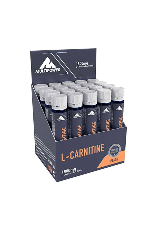 L-carnitine Liquid Forte 1800 mg 20 Ampoules Peach Flavored - 1