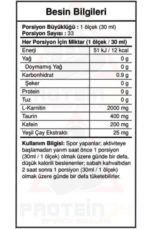 L-karnitin 2000 Mg L Karnitin Çilek Aroma 1000 ml Yeşil Çay Ekstresi - 5