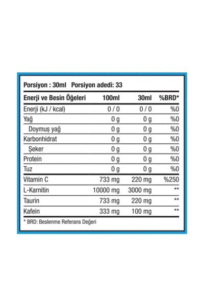 L-karnitin Thermo 3000 - 1000 ml - Tarvuz Ta'mi - 33 Taom - L-karnitin - 2