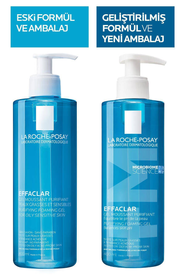 La Roche-Posay Effaclar Jel Temizleme Jeli Yağlı/Akneye Eğilim Gösteren Ciltler 400ml - 2