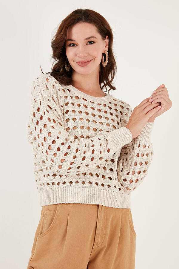 Lace Knitted Sweater 6071533 - 12