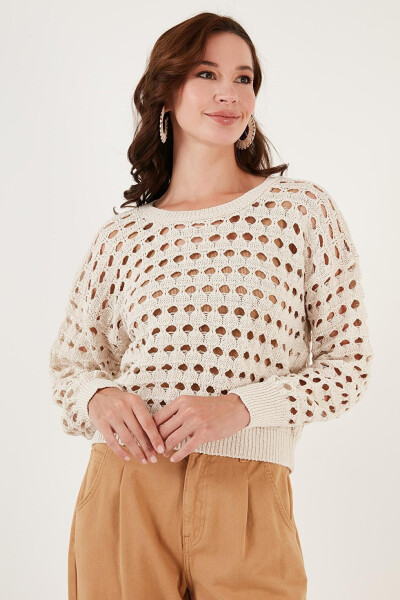 Lace Knitted Sweater 6071533 - 13