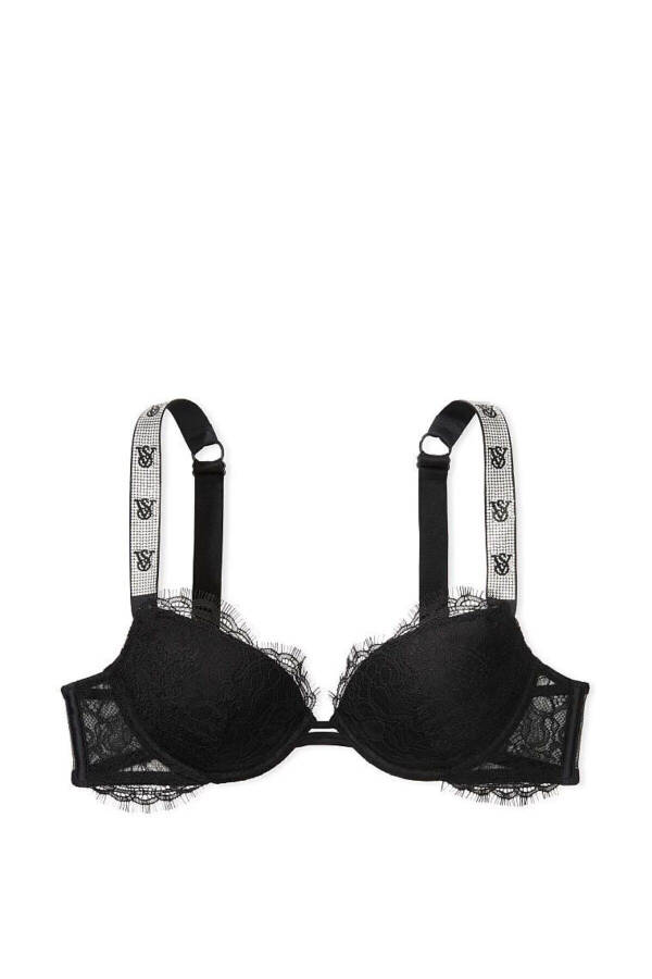 Lace Push-up Bra with Straps - 10