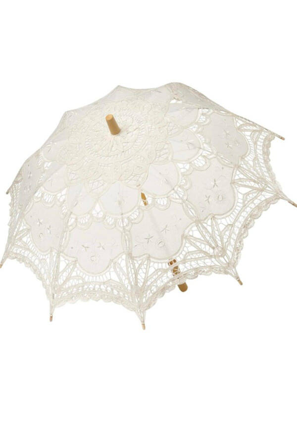 Lace Sun Umbrella Vintage Wedding Bridal Umbrella - 1