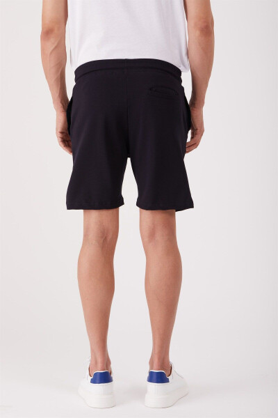 Lacivert Erkek Regular Fit Düz Casual Örme Short - 88543 - 9