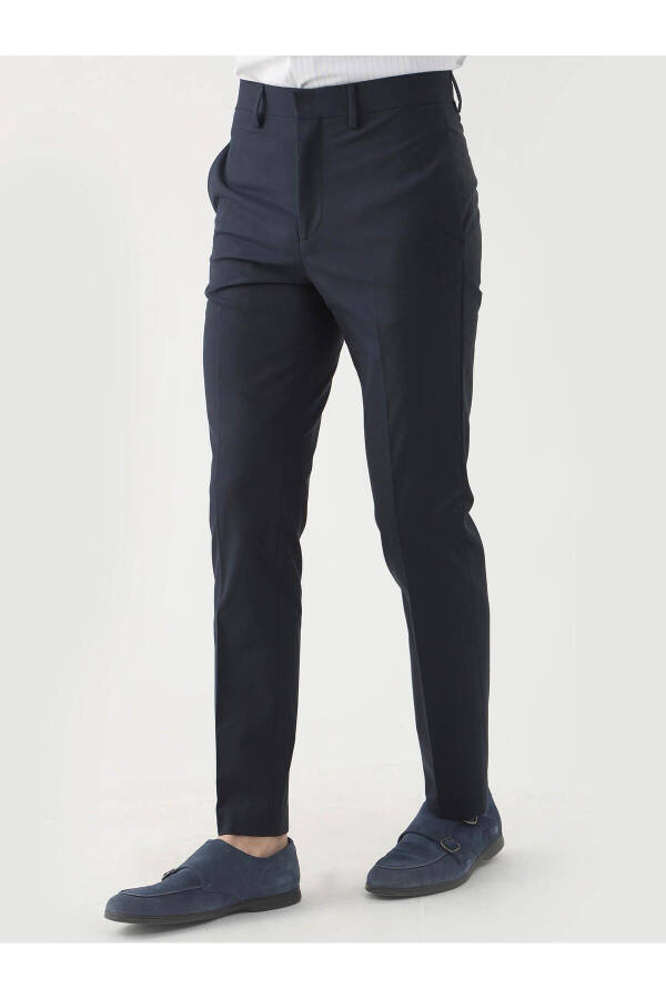 Lacivert Erkek Regular Fit Düz Klasik Pantolon - 84536 - 10