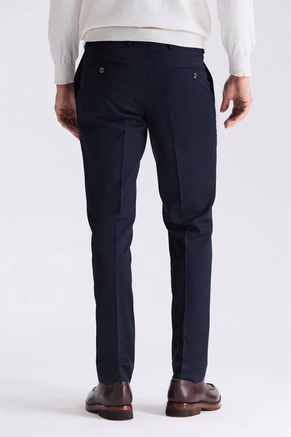 Lacivert Slim Fit Kumaş Pantolon - 4