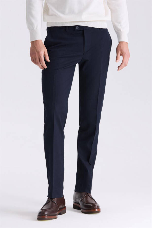 Lacivert Slim Fit Kumaş Pantolon - 2