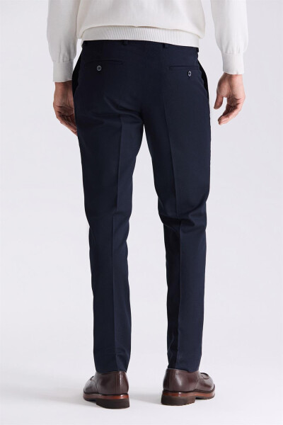 Lacivert Slim Fit Kumaş Pantolon - 4