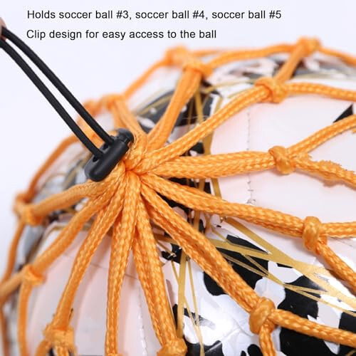 LAKE OF FIRE 2PCS Soccer Ball Kick Trainer for Kids Teenagers Adults, Football Kick Throw Solo Practice Training Aid Control Equipment Fits Ball Size 3, 4, 5 - 4