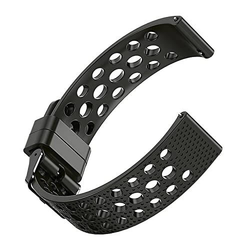 Lamshaw Compatible for Kuizil Smart Watch Band, Silicone Replacement Wristbands Sport Strap with Metal Buckle Compatible with Kuizil T70 1.91