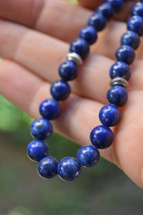 Lapis Lazuli Aktif Doğal Taş Tesbih - 7